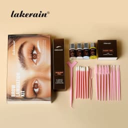 Brow Lamination Kit Semi-Permanent Brow Lift Eyebrow Perm Set Professional With Cling Film Keratin Nutrition Perming Lotion DIY Eyebrow Styling For Home Salon Use