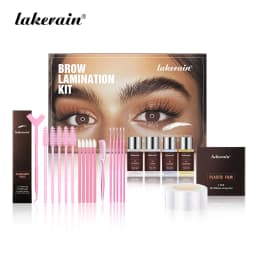 Brow Lamination Kit Semi-Permanent Brow Lift Eyebrow Perm Set Professional With Cling Film Keratin Nutrition Perming Lotion DIY Eyebrow Styling For Home Salon Use