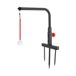 Golf Swing Trainer, Golf Practice Swing Aid, Golf Training Equipment, Durable Iron Construction, 360° Automatic Ball Return, Adjustable Height, Indoor Outdoor Use, Compact Portable Design, Chipping, Straight, Hook Swing Trainer for Beginners and Pros