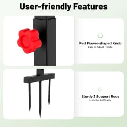 Golf Swing Trainer, Golf Practice Swing Aid, Golf Training Equipment, Durable Iron Construction, 360° Automatic Ball Return, Adjustable Height, Indoor Outdoor Use, Compact Portable Design, Chipping, Straight, Hook Swing Trainer for Beginners and Pros