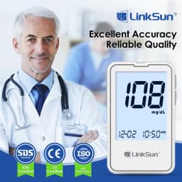 LinkSun G-425-1/-2/-3 Glucosemeter Monitor Complete Kit 10/50/100pcs Test Strips Blood Sugar Tester Diabetes Blood Glucose Meter