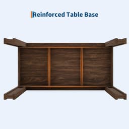 71" Long Dining Table for 6-8, Rectangular Farmhouse Kitchen Dining Room Table w/Wider H Legs & Large Wooden Tabletop, Sturdy Frame, Wood Strip Base, for Apartment, Kitchen, Dining