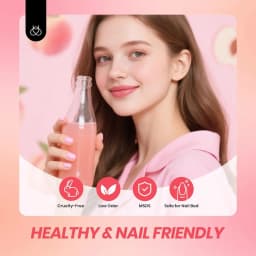 Beetles Jelly Gel Nail Polish Set Peach Color Sheer Gel 28 Days Long Lasting 6 Colors Nude Pink Gel Polish Kit 7.5ml Beginner Suitable for All Se DIY
