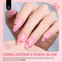 Beetles Jelly Gel Nail Polish Set Peach Color Sheer Gel 28 Days Long Lasting 6 Colors Nude Pink Gel Polish Kit 7.5ml Beginner Suitable for All Se DIY