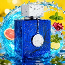 Armaf Club de Nuit Blue Iconic For Men 3.6oz Premium Woody Amber Scent Perfect Gift For Gentlemen