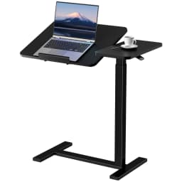 MCQ Standing Office Flip C-shaped Table Portable Ergonomic Storage Shelf Height Adjustable Gaming Table for Home Office Use Workstation