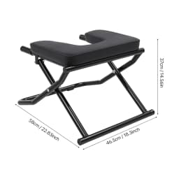 Red / Black Inversion Chair, Inversion Table, Flip Training Equipment, Steel Yoga Headstand Bench, PU Cushion Thick Foam, Anti-Slip Feet, Double Lock Pin, Stretching Strength Training, Durable Anti-Corrosion, for Home Gym Workout