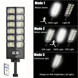 789B6 Solar Powered Street Light System LED Solar Garden Lights Outdoor Solar Powered Lamp Post Solar Road Light
