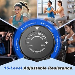 Pooboo Recumbent Exercise Stationary Bikes for Home with Arm Exerciser, Magnetic Recumbent Bike with Ergonomic Backrest&Comfortable Seat, Smart APP, Pulse Sensor, 400LBS Weight Capacity