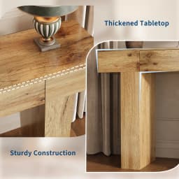 47" Long Console Table with Drawer,Narrow Entryway Table,Charcoal | Wood Rectangular Sofa Table Behind The Couch,TV Stand,Farmhouse Entry Way Tables for Entrance,Hallway,Foyer,Living Room