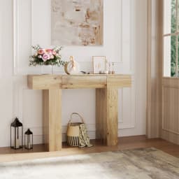 47" Long Console Table with Drawer,Narrow Entryway Table,Charcoal | Wood Rectangular Sofa Table Behind The Couch,TV Stand,Farmhouse Entry Way Tables for Entrance,Hallway,Foyer,Living Room