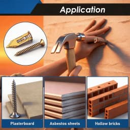 VKKM 480Pcs Heavy Duty Drywall Anchors & Wood Screws Assortment Kit, Self Tapping Fastener Set with Storage Box & T25 Bit for Wall Furniture Installation