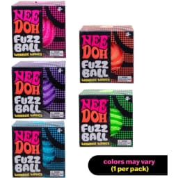 NeeDoh Fuzz Ball Blind Box Series, Soft Stress Relief Fuzzy Ball, Desktop Ornament Fun Squishy Toy for Pressure Relief