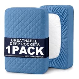 1pc Modern Soft Breathable Waterproof Bed Fitted Sheet - Lightweight, Fitted Mattress Protector For All Beds, Bedding Essentials, Minimalist Design (Excluding Pillowcases)