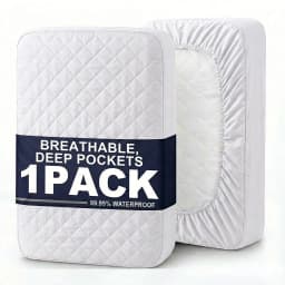 1pc Modern Soft Breathable Waterproof Bed Fitted Sheet - Lightweight, Fitted Mattress Protector For All Beds, Bedding Essentials, Minimalist Design (Excluding Pillowcases)