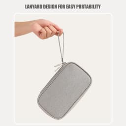 Electronics Storage Bag, Waterproof Cable Organizer Bag for Electronic Accessories Single Layer Large Shockproof Cable Organizer