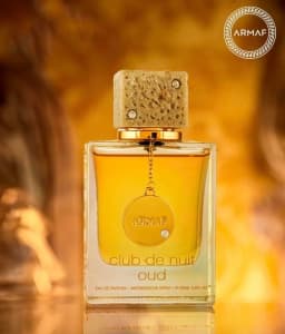 Armaf Club De Nuit Oud - Amber Wood, Floral, Fresh, Musk, Sweet - Eau De Parfum Spray for Women and Men, 3.6 Ounce