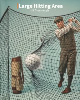 10x7FT Golf Practice Net, Portable Golf Hitting Training Net with Iron Frame & Carry Bag, Indoor Outdoor Backyard Driving Chipping Golf Training Net Basic Model