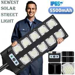 Outdoor High Brightness Solar Security Light, Motion Sensor Auto On, Design, Multiple Sizes, Cordless Solar Lighting for Street, Garden, Garage & Parking Lot, Suitable for Gifting