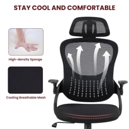 MCQ Gaming Chair Ergonomic Office Computer Adjustable Headrests Chair Flip-up Arms Comfortable Lumbar Support For Office Class