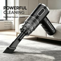 Wireless Handheld Car Vacuum Cleaner, Ergonomic Handheld Design Mini Cordless Vacuum, 3500Pa Strong Suction Car Home Dual Purpose Vacuum with LED Light, Rechargeable Compact Vacuum for Car Sofa Keyboard Pet Hair Corner Dust Deep Cleaning