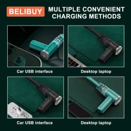 Wireless Handheld Car Vacuum Cleaner, Ergonomic Handheld Design Mini Cordless Vacuum, 3500Pa Strong Suction Car Home Dual Purpose Vacuum with LED Light, Rechargeable Compact Vacuum for Car Sofa Keyboard Pet Hair Corner Dust Deep Cleaning