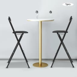 Modern Foldable Bar Chair 29.53in Seat Height X-shaped Chair Legs, 125kg/275.58lbs Load Capacity, for Home Cafe Bar