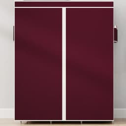 65" Portable Wardrobe Closet with Shelves & Hanging Rod, Large Capacity Cloth Storage Cabinet with Zipper Cover, Dustproof Non-Woven Fabric Organizer for Bedroom Dorm Apartment, Easy Assembly