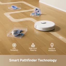 Dreame GoVac 200L 2-in-1 Robotic Vacuum & Mop — 13,000 Pa Vormax Suction, Smart Pathfinder Mapping & App Control for Carpet, Hardwood & Tile