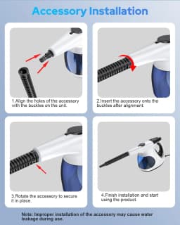 Household Portable Steam Cleaner – 3-Second Rapid Heat, High-Pressure Jet, 3-Level Steam Adjustment, Self-Cleaning Maintenance-Free, Safety Lock Design, Tackles Stubborn Dirt on Sofas, Floor Cracks & Stovetops
