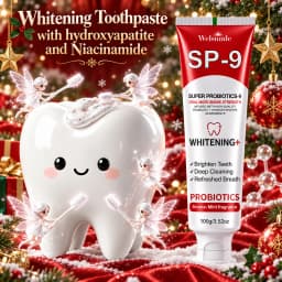 Super Whitening Teeth Toothpaste, Probiotics & Hydroxyapatite Toothpaste, Fresh Breath & Oral Deep Cleaning, Minty Fresh Breath, Brush Teeth to Make Look Brighter, Gum Clean, Ideal Oral Hygiene Gift for Women & Men, Suitable for Everyday