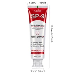 Super Whitening Teeth Toothpaste, Probiotics & Hydroxyapatite Toothpaste, Fresh Breath & Oral Deep Cleaning, Minty Fresh Breath, Brush Teeth to Make Look Brighter, Gum Clean, Ideal Oral Hygiene Gift for Women & Men, Suitable for Everyday