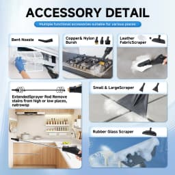Steam cleaner portable multi-surface cleaning steam cleaner for home use suitable for cleaning kitchens bathrooms glass and cars