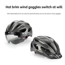 ROCKBROS Cycling Helmet Lightweight Integrated Helmet Head Protection Safety Helmet With Goggles Men Women MTB Road Bike Helmet