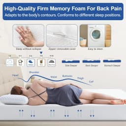 Hcore Extra Firm Memory Foam Mattress 8/10inch Queen Size Mattress with Tencel Cover Firm Mattress for Back Pain