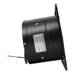 8/10 Inch Black Exhaust Fan 7-Blade High-Speed Ventilation Auto Backdraft Damper Low Noise 60-70dB Kitchen Bathroom Workshop