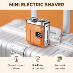 Electric Shaver with Smart LED Display, 9000 RPM Motor, 180 Days Standby, Waterproof Body, 1-Hour Quick Charge, Portable