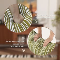 Oversized Chenille Accent Chair Lumbar Pillow Wide Armrest Deep Seat 7in High-Density Foam 350lb, Customized