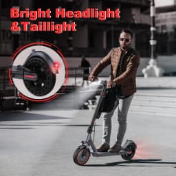 10”Honeycomb Tires Electric Scooter 42V 10.5Ah Battery 22MPH Max Speed 22Miles Max Range Dual Braking & Suspension APP Control