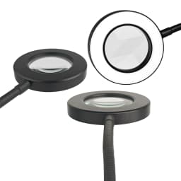 1pc, 5X Magnifying Glass with Light, Clip On LED Magnifying Lamp with Clamp, 3 Modes Dimmable for Reading, Crafts, DIY, Reading.