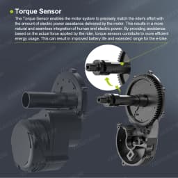 [USA Stock ] Tongsheng 750W TSDZ8 TSDZ16 1000W TSDZ2B 250W 500W Mid Drive Motor Torque Sensor EBike kits Conversion Bike Engine