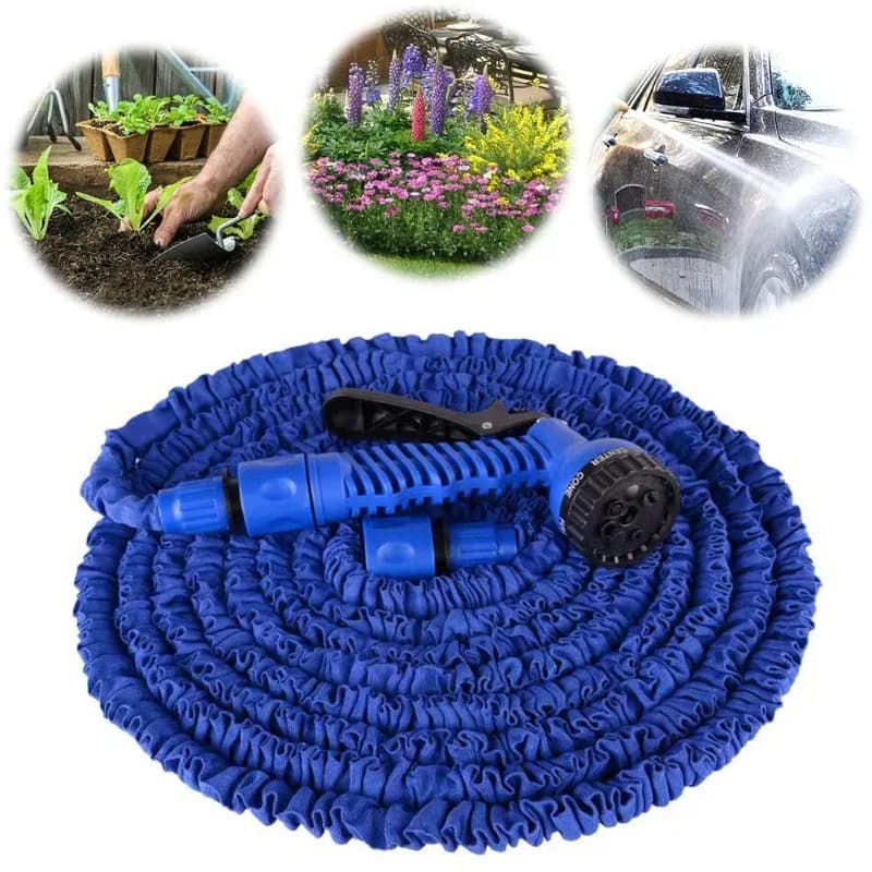  1 Piece Garden Sprinkling Hose With Spray Gun, Portable Sturdy Garden Watering Hose, For Vehicle Washing & Lawn Watering 