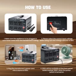 LVYUAN 700W/3500W/6000W Voltage Transformer AC 110V to 220V Or 220V to 110V Step Up&Down Converter US Standard Power Cord