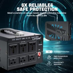 LVYUAN 700W/3500W/6000W Voltage Transformer AC 110V to 220V Or 220V to 110V Step Up&Down Converter US Standard Power Cord