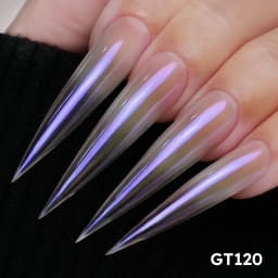 New YOKEFELLOW GleamTap Cushion Aurora Chrome Nail Powder Mermaid Aurora Effect Nail Art Glitter Decoration for Home DIY Salon