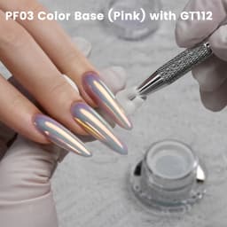 New YOKEFELLOW GleamTap Cushion Aurora Chrome Nail Powder Mermaid Aurora Effect Nail Art Glitter Decoration for Home DIY Salon