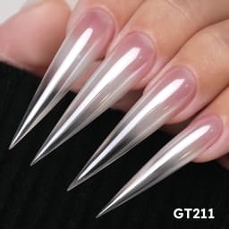 New YOKEFELLOW GleamTap Cushion Aurora Chrome Nail Powder Mermaid Aurora Effect Nail Art Glitter Decoration for Home DIY Salon