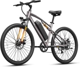 QRONGE Zephyr Electric Bike for Adults 1000W Peak Motor 486Wh Battery Mountain Electric Bicycle 26'' Tire Full Suspension E-bike