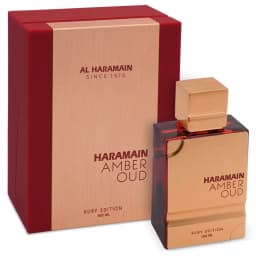 Al Haramain Amber Oud Ruby Eau De Parfum 100ml Unisex, Rose & Oud, Long Lasting Luxury Spray