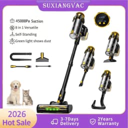 Cordless Vacuum Cleaner for DeWalt 20V Battery, 55KPA /400W Self-Standing Stick Vacuum Cleaners for Floors(Battery Not Included)